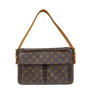 ルイヴィトン ヴィバシテGM モノグラム ショルダーバッグ モノグラムキャンバス M51163 ブラウン レディース LOUIS VUITTON 中古