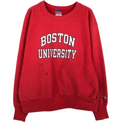 古着 チャンピオン Champion REVERSE WEAVE リバースウィーブ BOSTON ボストン大学 カレッジスウェットシャツ トレーナー メンズXL相当/eaa624626