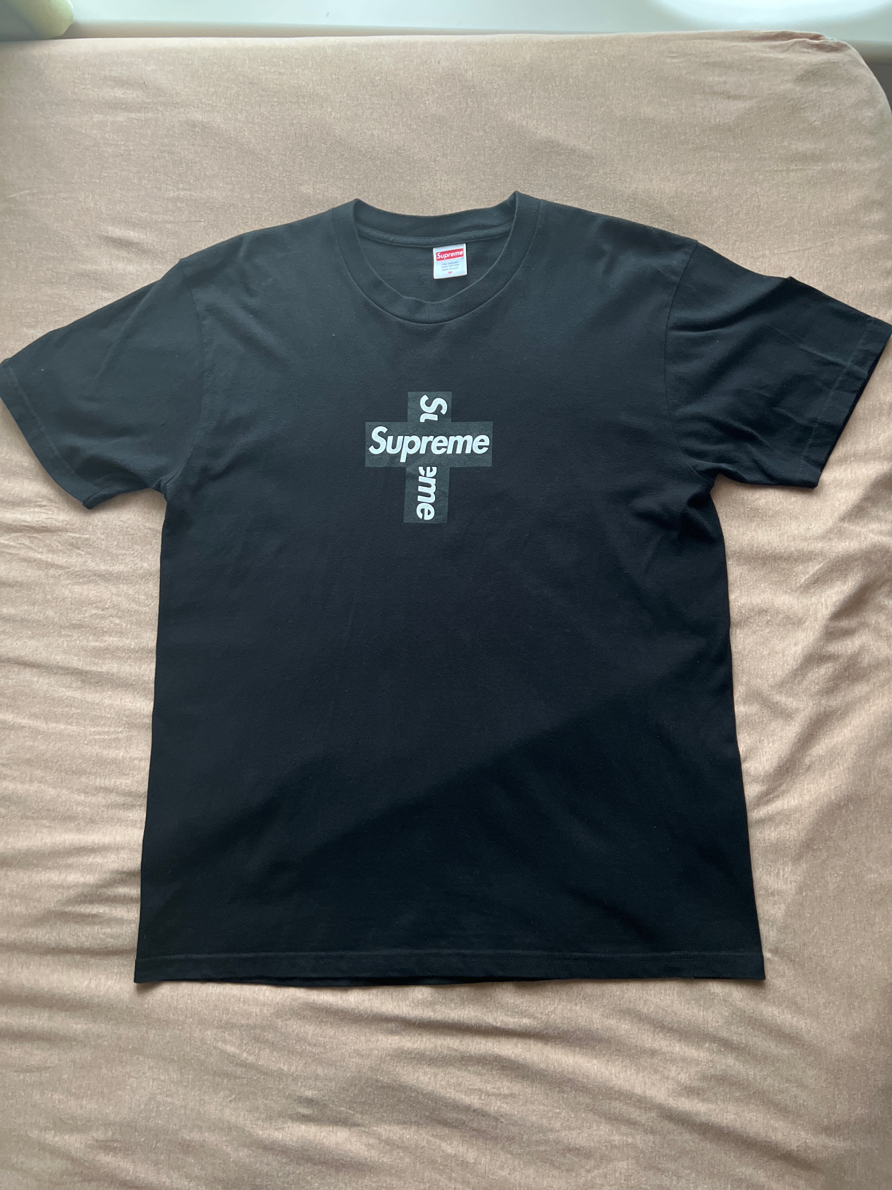 Supreme Cross Box Logo Tee "Black"