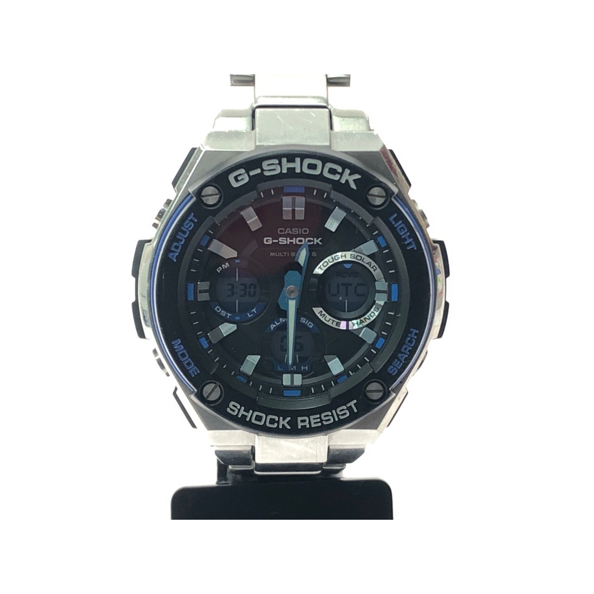 ▼▼CASIO カシオ メンズ 腕時計 電波ソーラー デジアナウォッチ G-SHOCK Gショック Gスチール GST-W100D