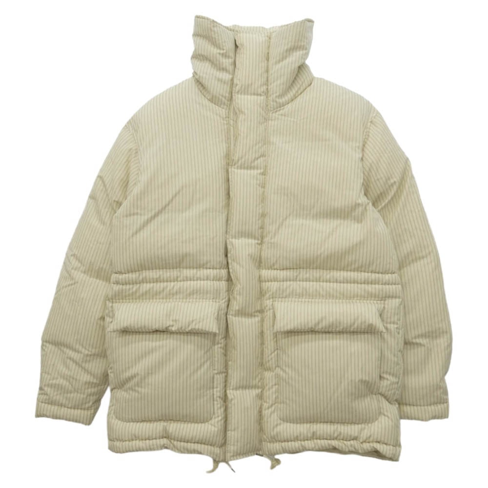 AURALEE オーラリー 24AW A24AB02AT × TEKLA STRIPE DOWN JACKET テクラ ストライプ ダウン ジャケット ホワイト系 1【美品】【中古】