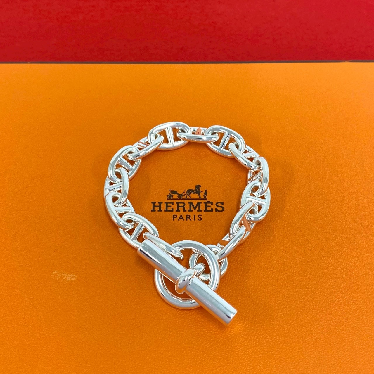 HERMES エルメス シェーヌダンクル MM 14コマ ブレスレット シルバー925 ブレスレット シルバー
 55125