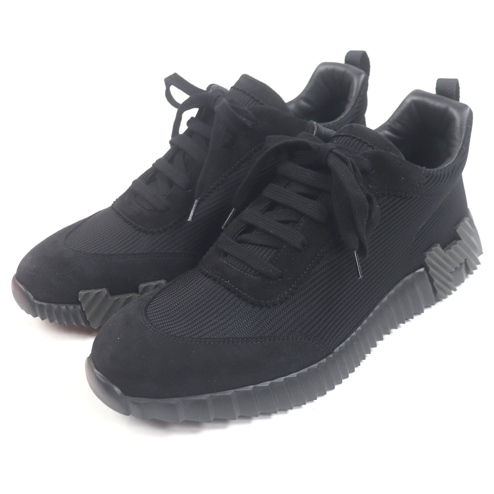 極美品 エルメス
 スニーカー バウンシング ブラック メンズ 43