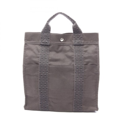 エルメス HERMES エールライン アドMM リュックサック バックパック バッグ ナイロンキャンバス メンズ レディース グレー系 【中古】