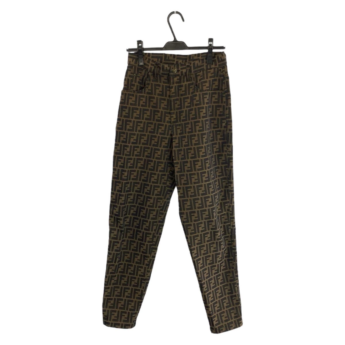 美品 FENDI フェンディ ズッカ サイズ29インチ ブラウン ポリエステル コットン/ パンツ 601232 【中古】