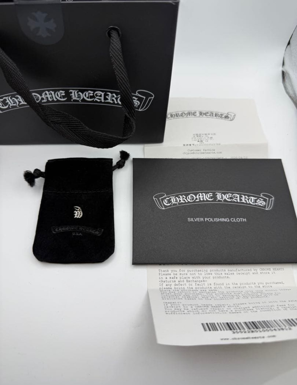 新品未使用CHROME HEARTS クロムハーツ イニシャルチャーム【W】