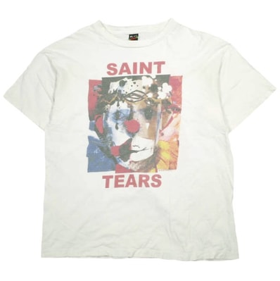 SAINT MICHAEL x DENIM TEARS セントマイケル デニムティアーズ 23SS 別注 日本製 DT_SS TEE/CLOWN クラウンプリントTシャツ SM-S23-0000-092 XL WHITE 半袖 SAINT Mxxxxxx