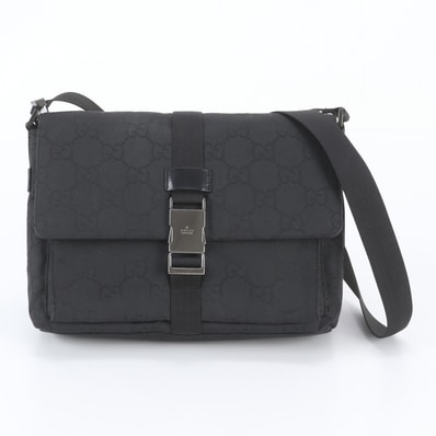 ■極美品 グッチ GGナイロン 001-3726 ショルダーバッグ