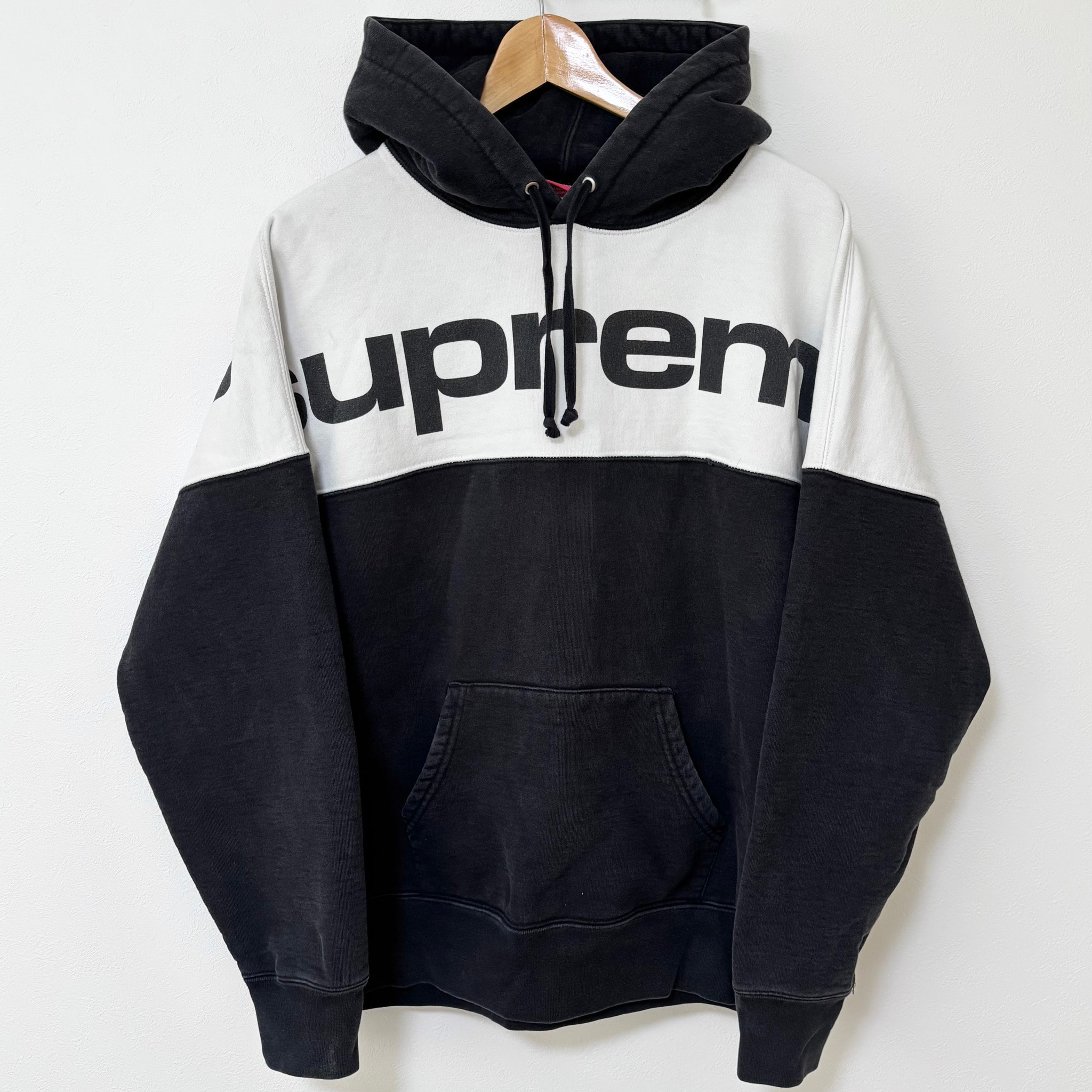 Supreme Blocked Hooded Sweatshirt ブラック 黒 シュプリーム パーカー ブロック