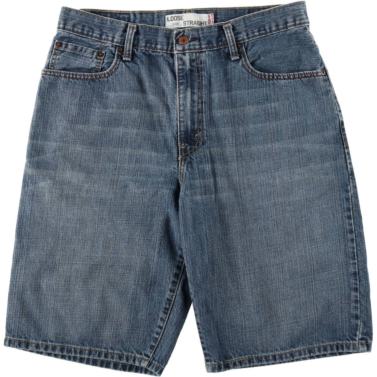 古着 リーバイス Levi's 569 LOOSE STRAIGHT デニムショーツ ハーフパンツ ジョーツ メンズw34相当/eaa637086