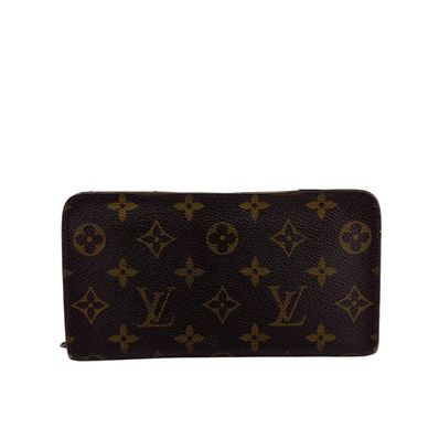 ルイヴィトン LOUIS VUITTON 長財布 モノグラム ポルトモネジップ ラウンドファスナー M61727 ブラウン