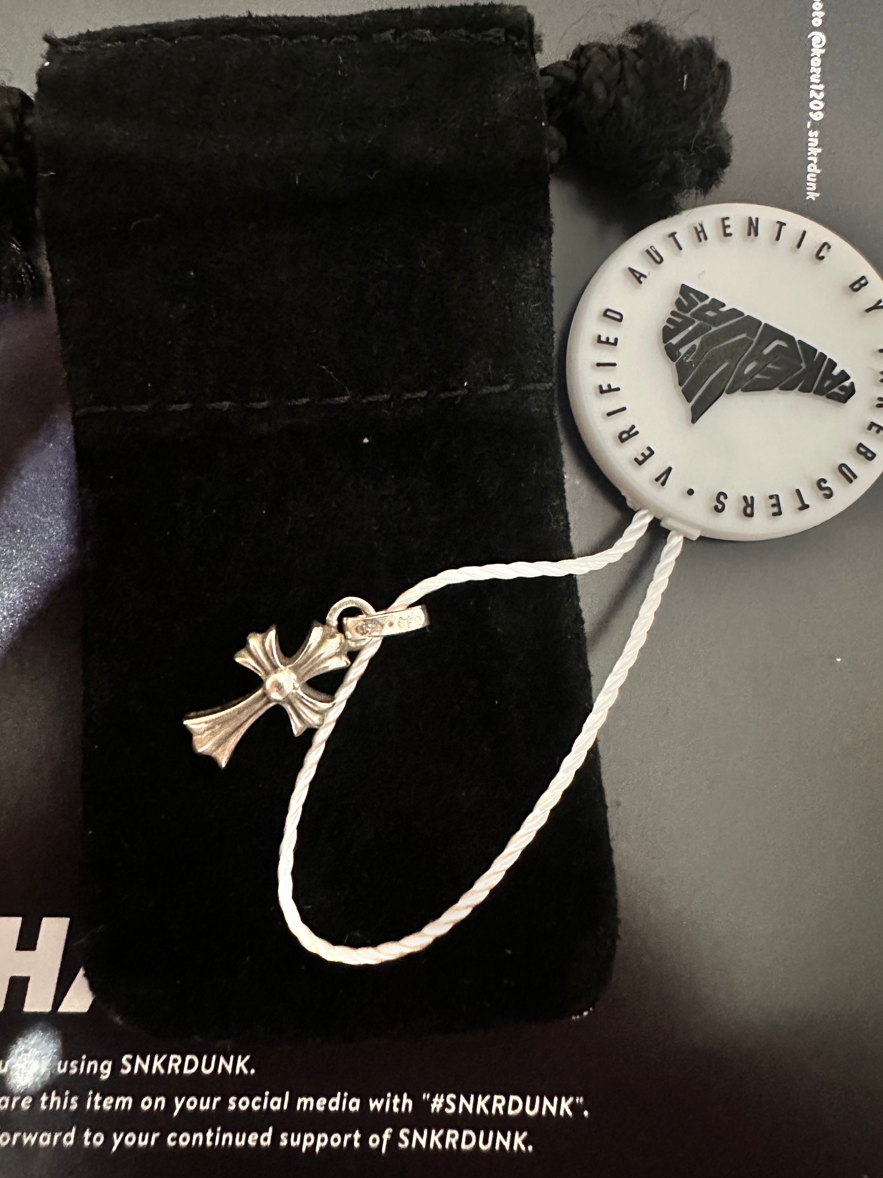 Chrome Hearts CH Cross Baby Fat Charm "Silver"