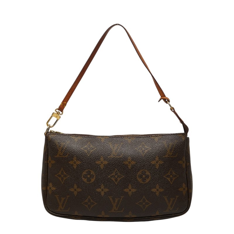 ルイ ヴィトン モノグラム ポシェット アクセソワール ハンドバッグ M58009 ブラウン PVC レザー レディース LOUIS VUITTON 【中古】