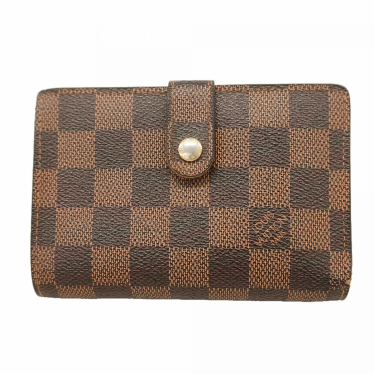 【6dc3739】ルイヴィトン 財布 ダミエ ポルトフォイユヴィエノワ N61674 エベヌ【中古】レディース