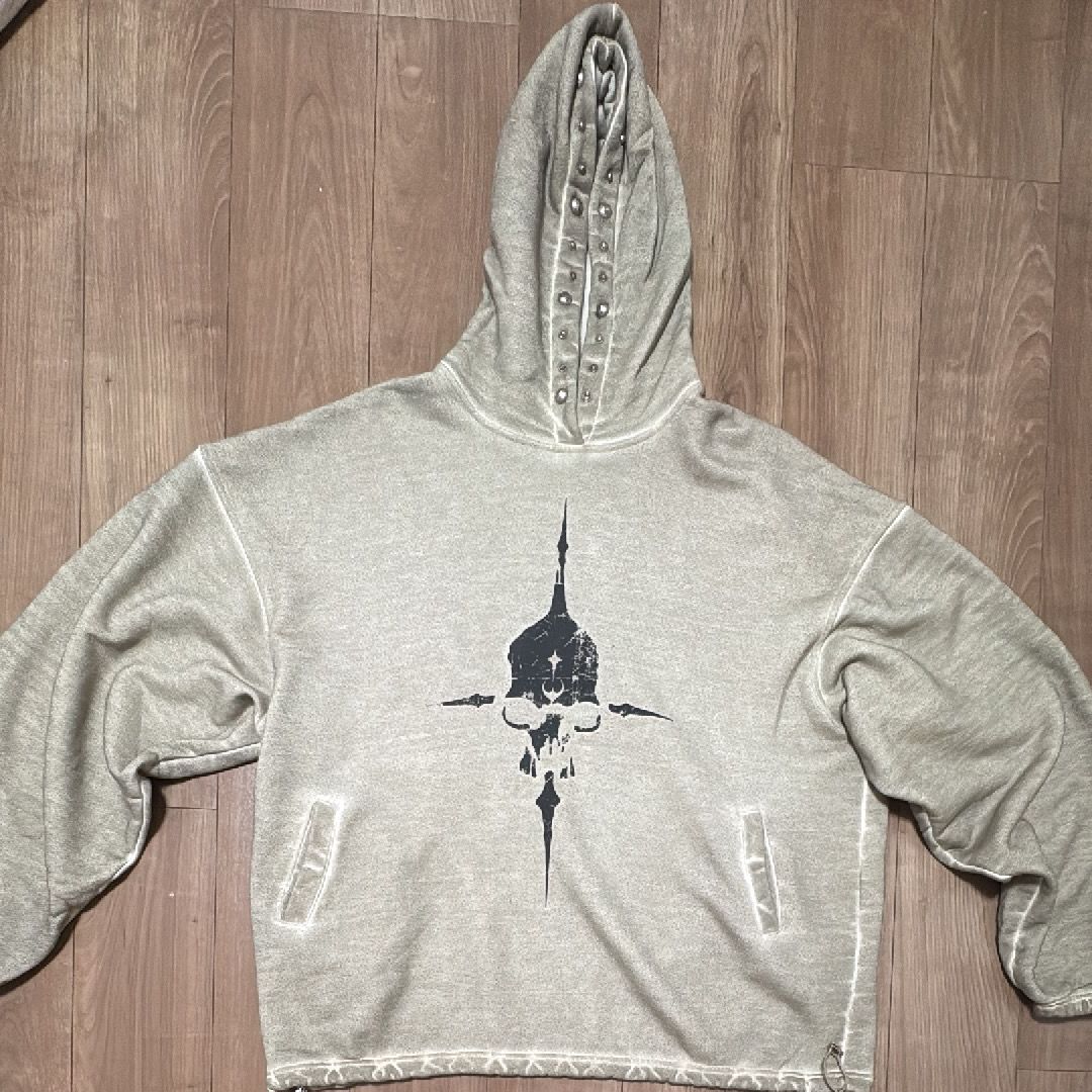 THUG CLUB Peace Stud Hoodie "BEIGE"
