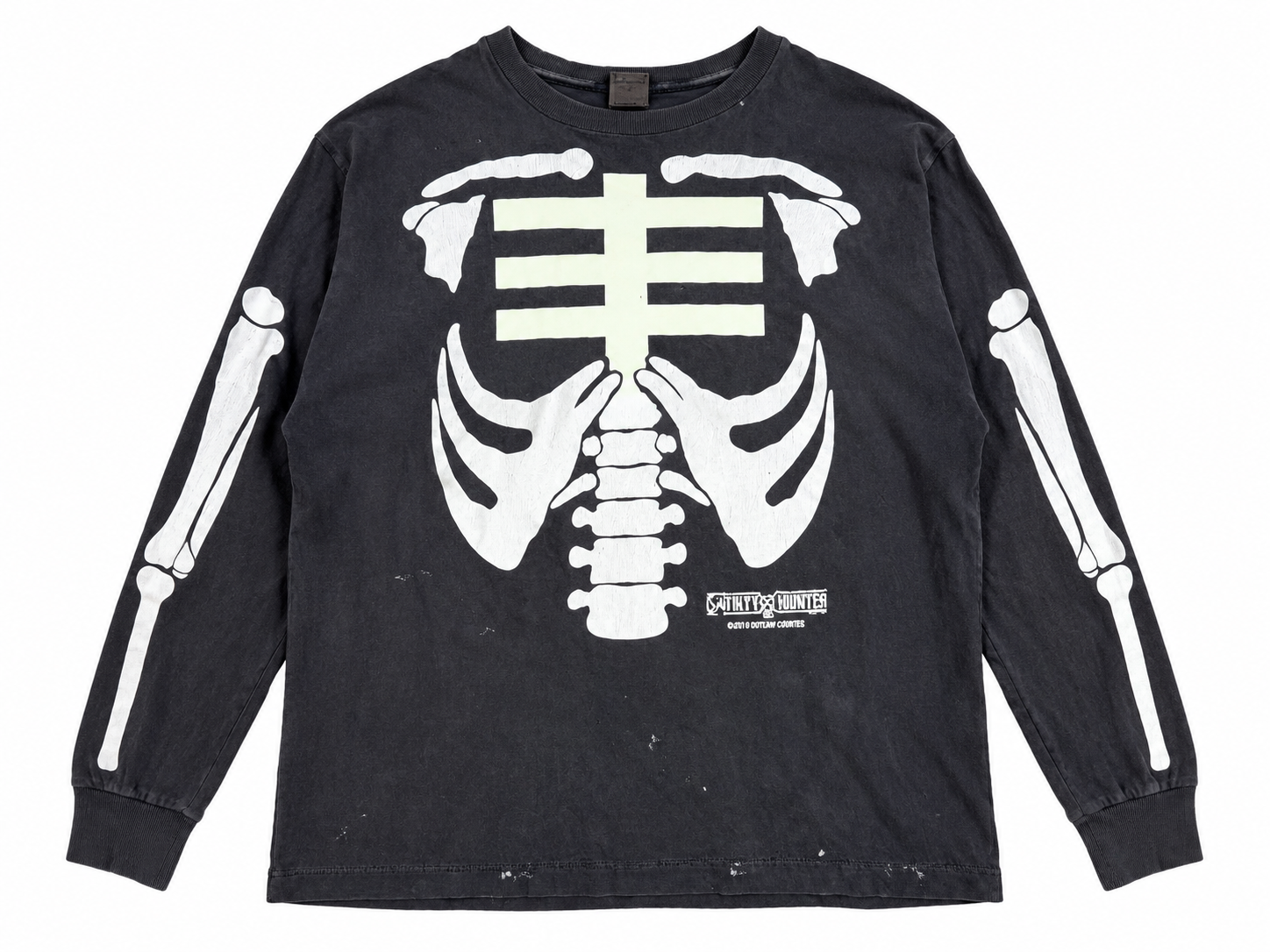 SAINT Mxxxxxx x BOUNTY HUNTER BH LS T-Shirt Bone "Black"