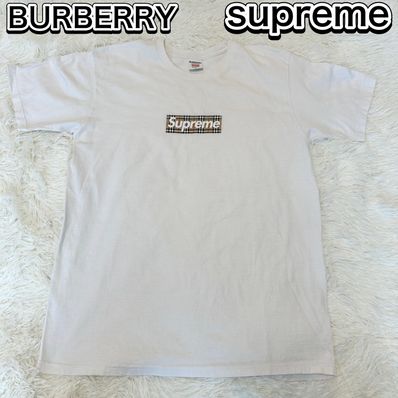 Supreme / Burberry Box Logo Tee "White"