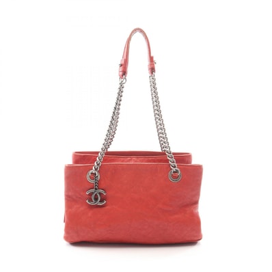 シャネル CHANEL マトラッセ トートバッグ バッグ キャビアスキン(グレインドカーフ) レディース レッド系 【中古】