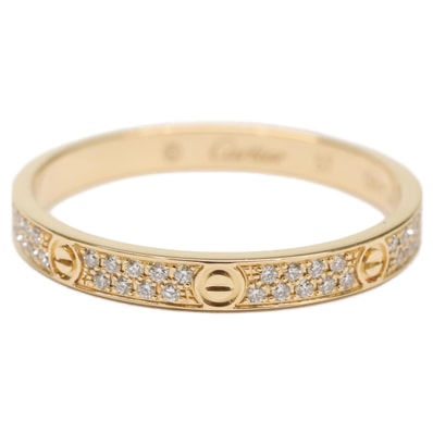 カルティエ 仕上げ済み B4218000 750 パヴェダイヤ ミニラブ 57