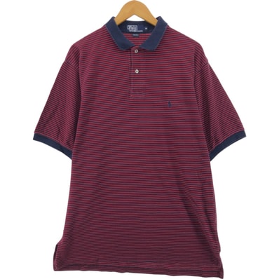 古着 ラルフローレン Ralph Lauren POLO by Ralph Lauren 半袖 ボーダー ポロシャツ メンズXL相当/eaa552192