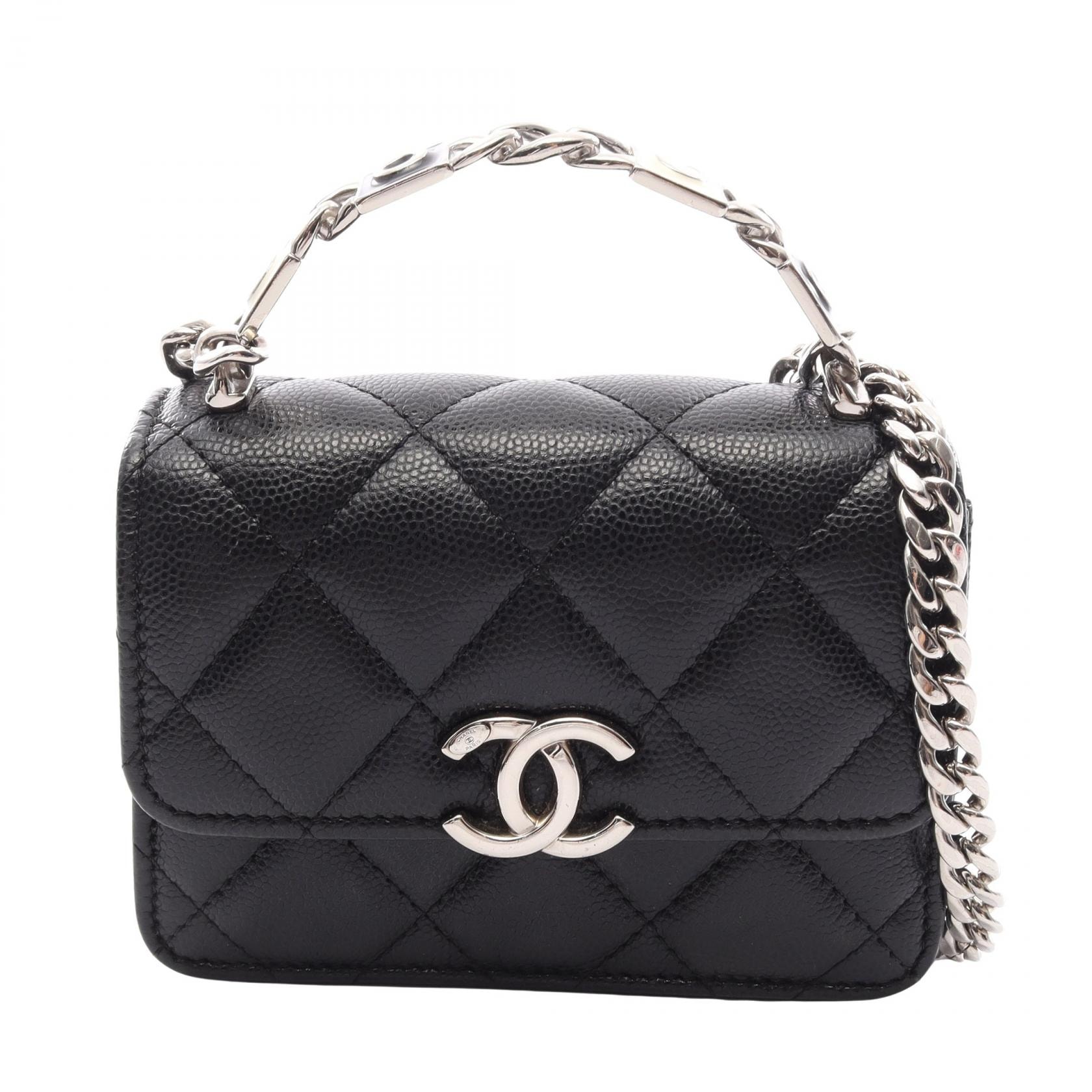 シャネル CHANEL マトラッセ 2WAY ショルダーバッグ バッグ キャビアスキン(グレインドカーフ) レディース ブラック系 AP2758 【中古】