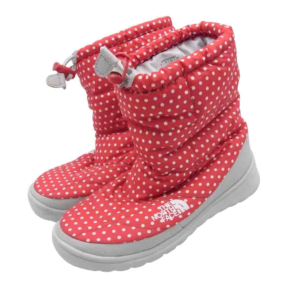 THE NORTH FACE ノースフェイス ブーツ A1NK A3F TB1Y 616273 Nuptse Bootie ヌプシ ブーティ ドット ブーツ レッド系 22cm【中古】
