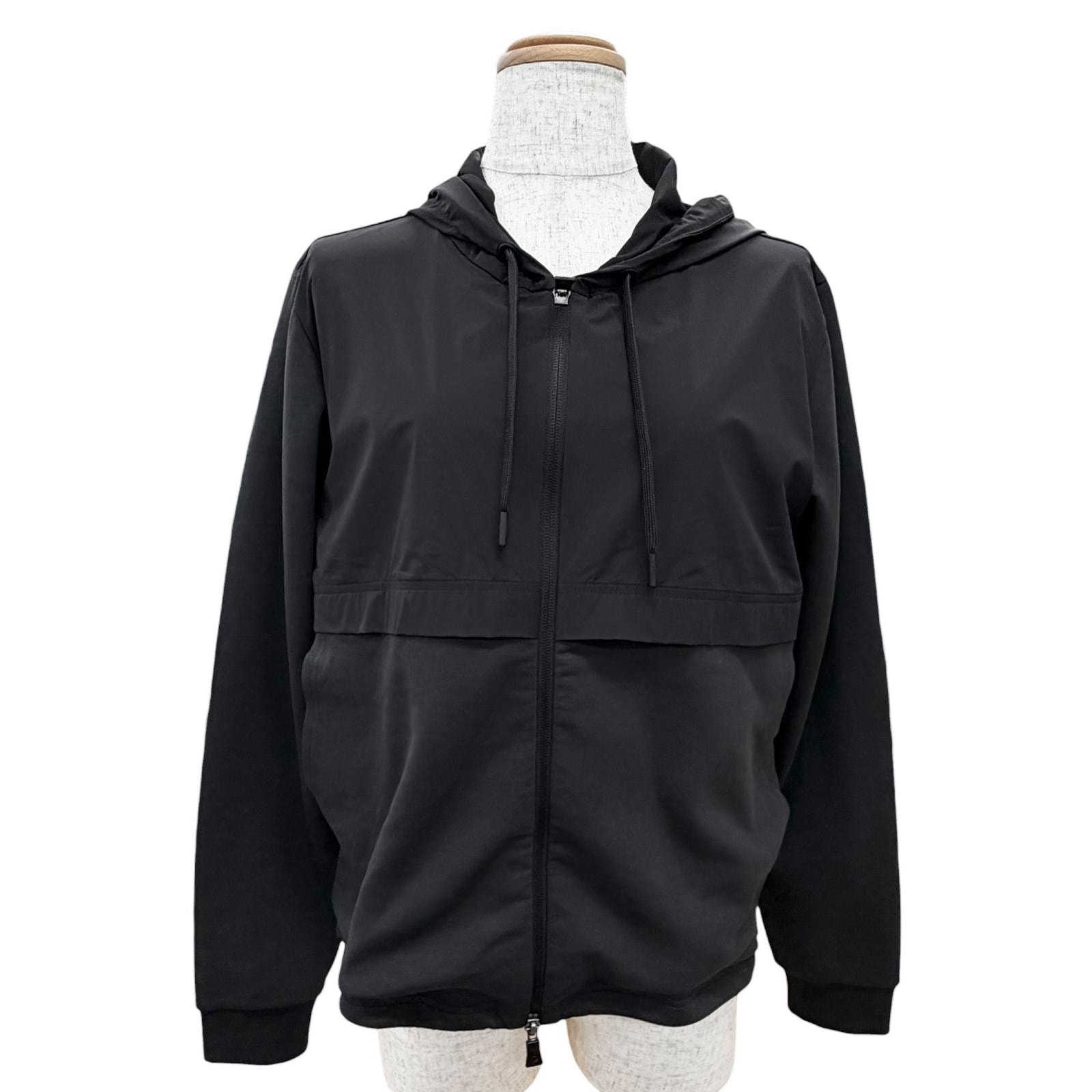 極美品 ヘルノ ジップアップ パーカー ブルゾン 黒 XS JC000100D