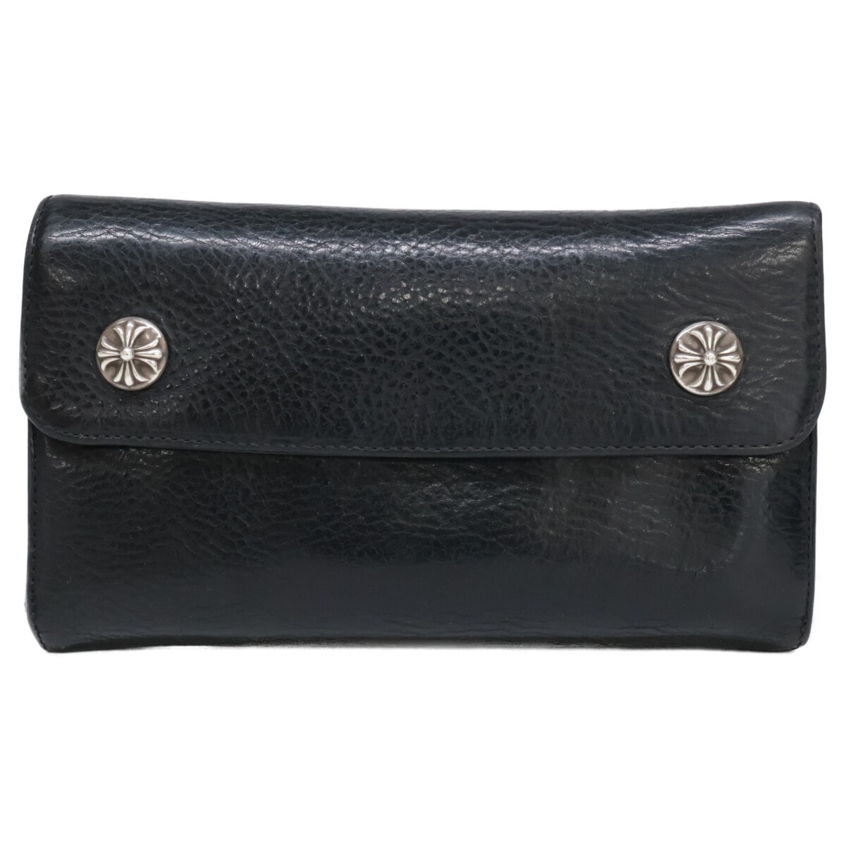 Chrome Hearts Wave Wallet Leather "Black"