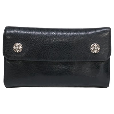 Chrome Hearts Wave Wallet Leather "Black"