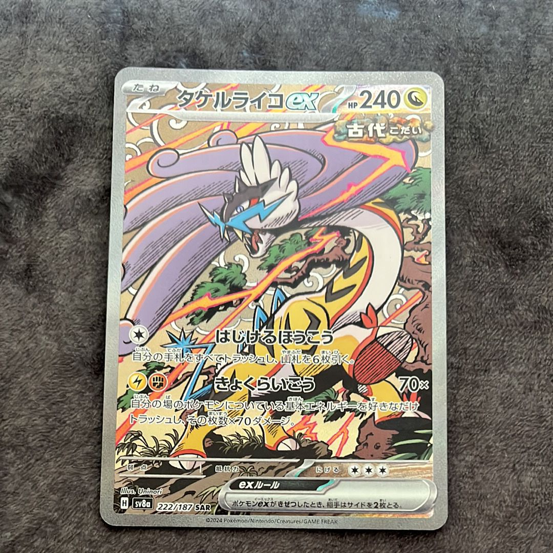 タケルライコex SAR [SV8a 222/187](ハイクラスパック「テラスタルフェスex」)