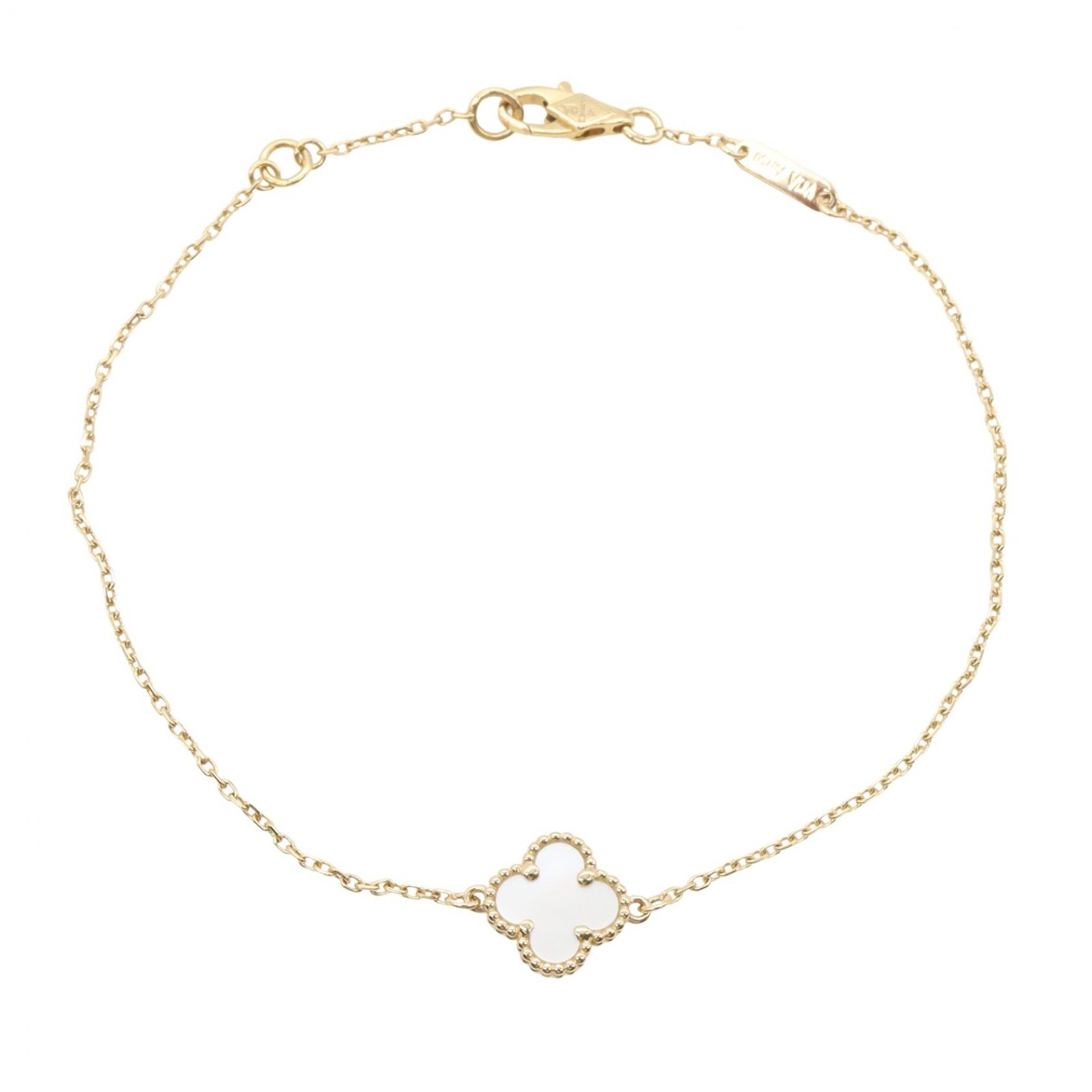ヴァンクリーフ&アーペル Van Cleef & Arpels スウィートアルハンブラ マザオブパール ブレスレット ブレスレット アクセサリー K18(イエローゴールド) マザーオブパール レディース ゴールド系 / ホワイト系