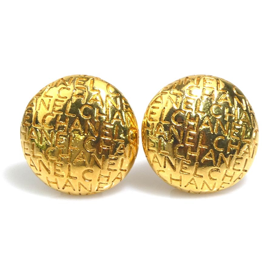 シャネル CHANEL イヤリング ロゴ メタル ゴールド レディース【中古】 e61650a