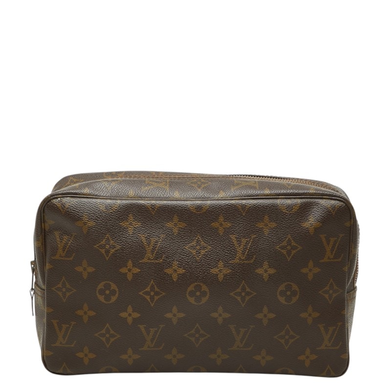 ルイ ヴィトン モノグラム トゥルース トワレット 28 セカンドバッグ クラッチバッグ M47522 ブラウン PVC レディース LOUIS VUITTON 中古
