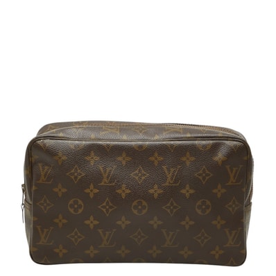 ルイ ヴィトン モノグラム トゥルース トワレット 28 セカンドバッグ クラッチバッグ M47522 ブラウン PVC レディース LOUIS VUITTON 中古