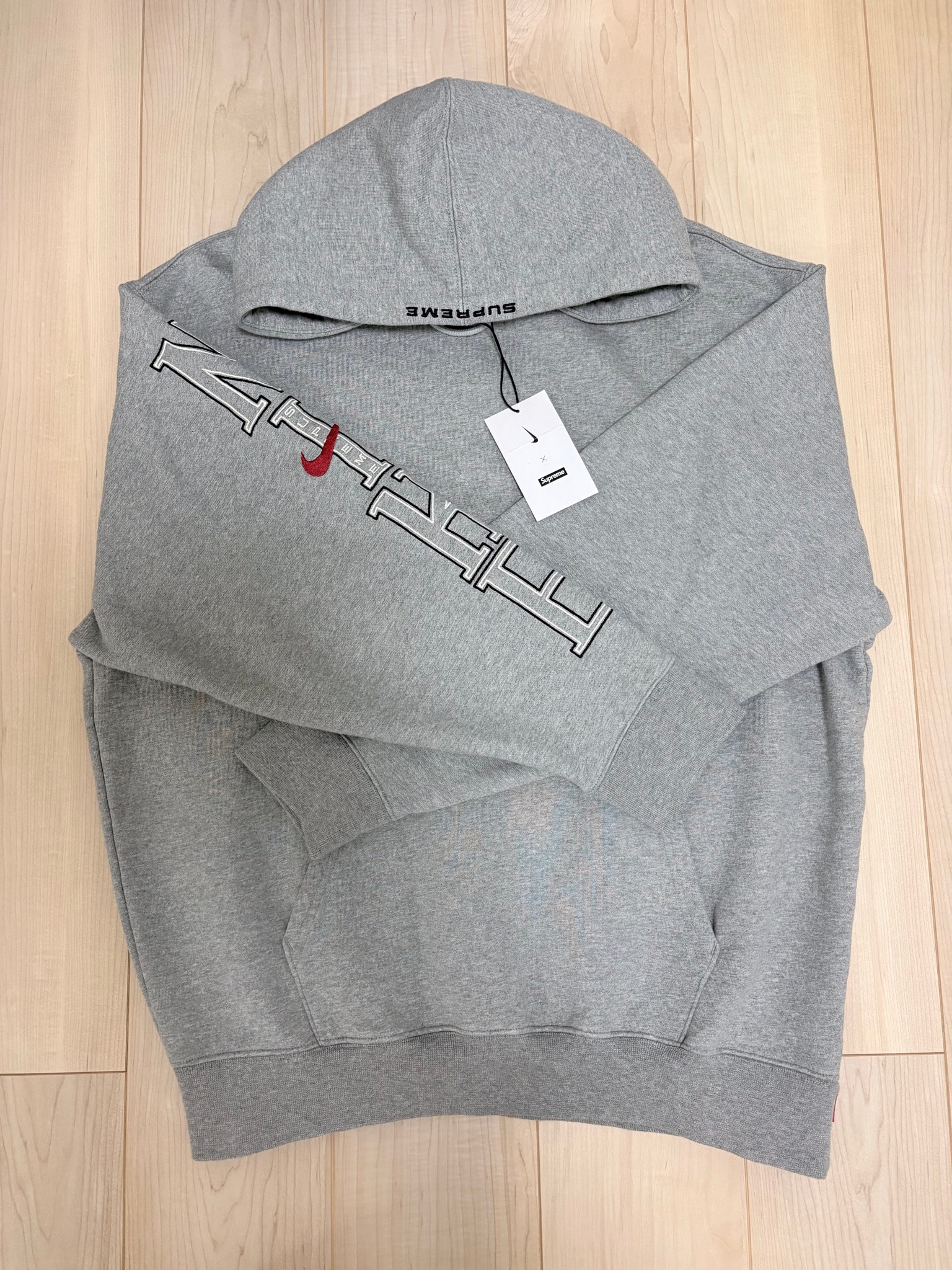 Supreme x Nike Hooded Sweatshirt "Heather Grey"