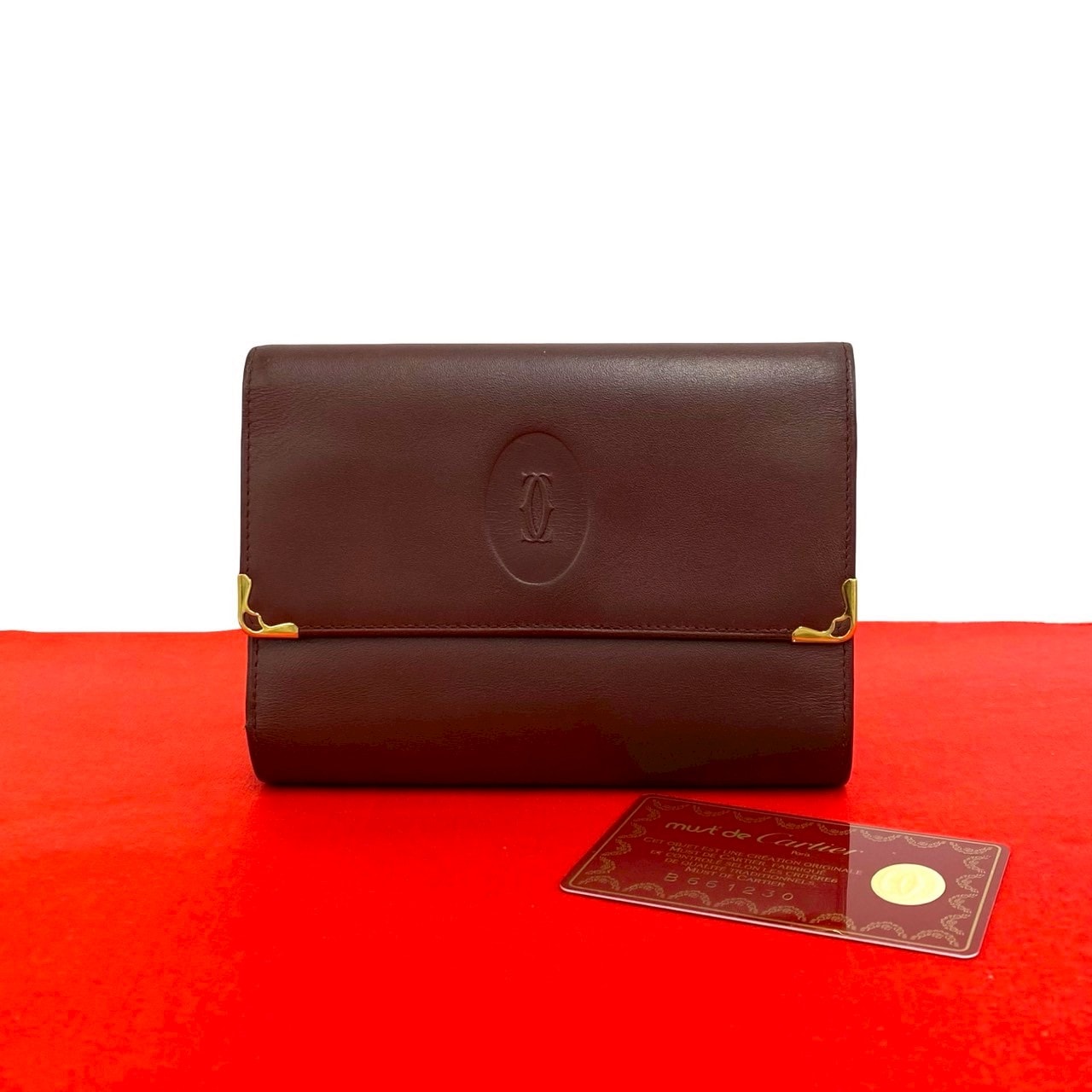 B (目立った傷や汚れなし)】CARTIER カルティエ マストライン レザー 