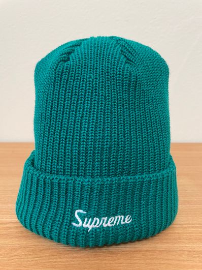 Supreme 2017aw Loose Gauge Beanie Green