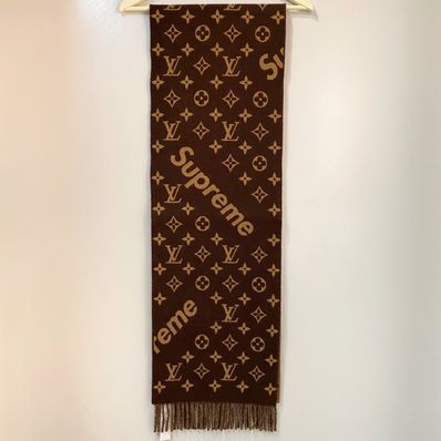 Louis Vuitton x Supreme Monogram Scarf "Brown"
