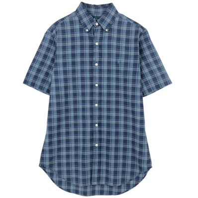 古着 ラルフローレン Ralph Lauren CLASSIC FIT クラシックフィット 半袖 ボタンダウン チェックシャツ メンズS相当/eaa623595