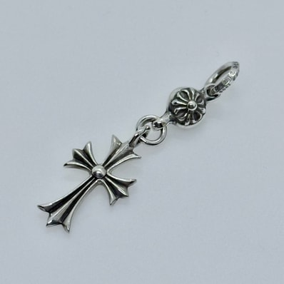 Chrome Hearts 1 Ball Tiny CH Cross Charm "Silver"