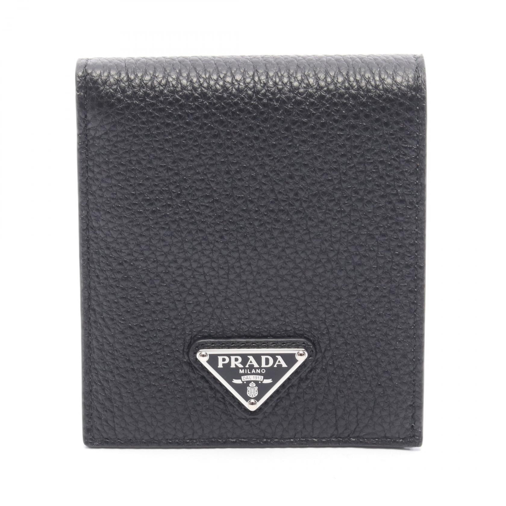 プラダ PRADA 札入れ 財布 レザー メンズ ブラック系 2MO5132E54F0002 【新品】