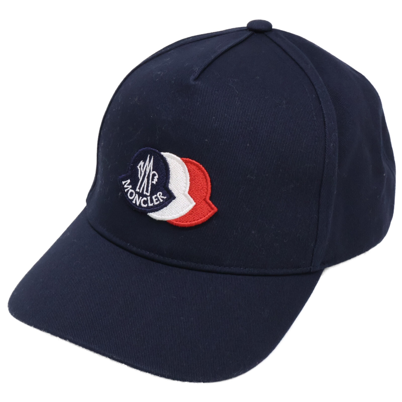 モンクレール 【新品同様】25年製 L19543B00001 0U082 BASEBALL トリコロールロゴワッペン ベースボールキャップ M