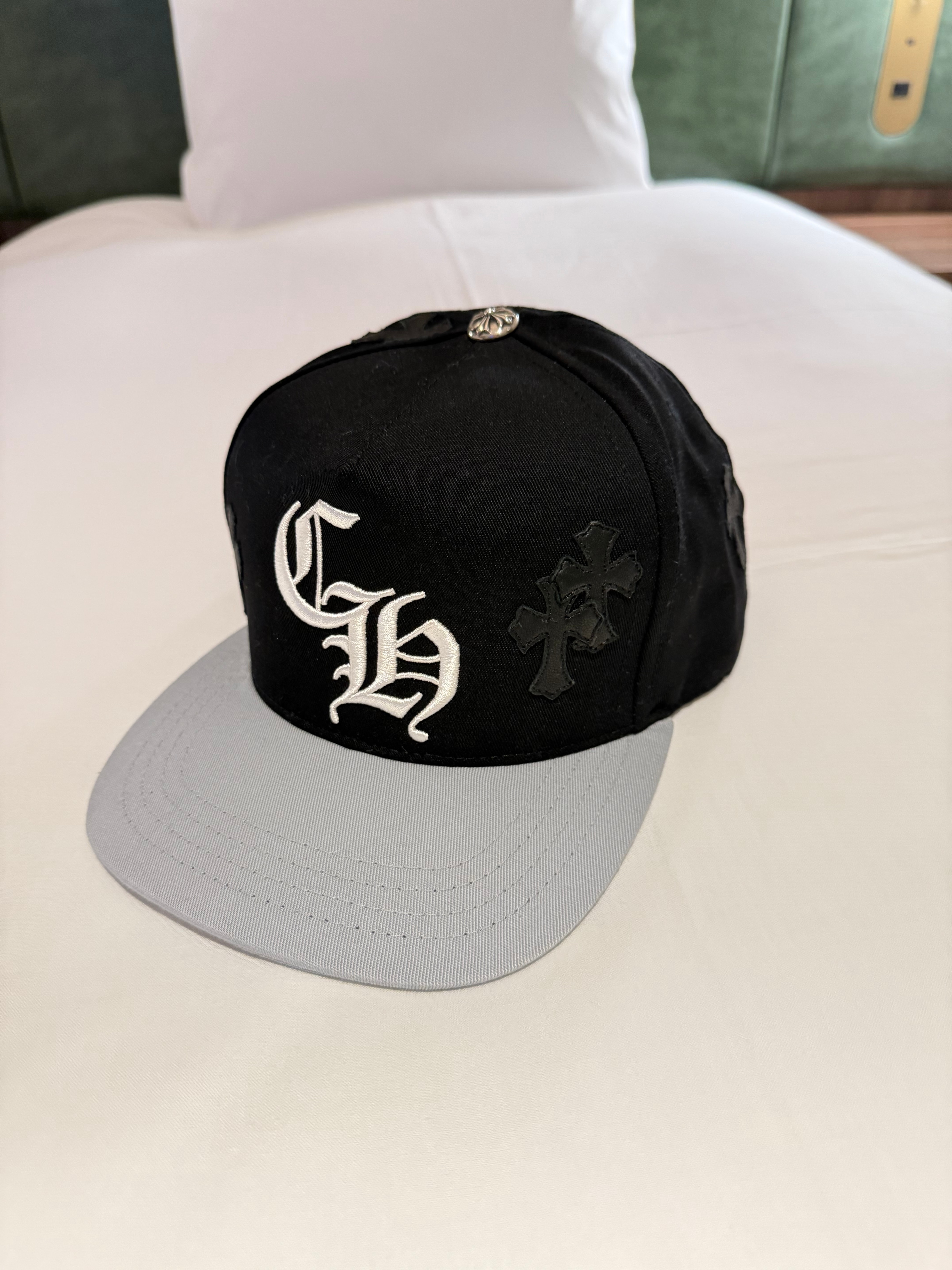 Chrome Hearts CH Hat Cross Patch Baseball Cap "Black/Grey"