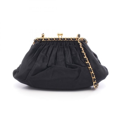 シャネル CHANEL ショルダーバッグ バッグ ファブリック レディース ブラック系 【中古】