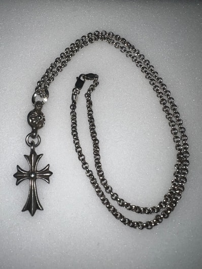 Chrome Hearts 1 Ball Tiny CH Cross Charm "Silver"