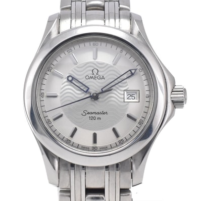 オメガ OMEGA 2571.31 シーマスター 120M シルバー クォーツ レディース 良品 腕時計 J#147548