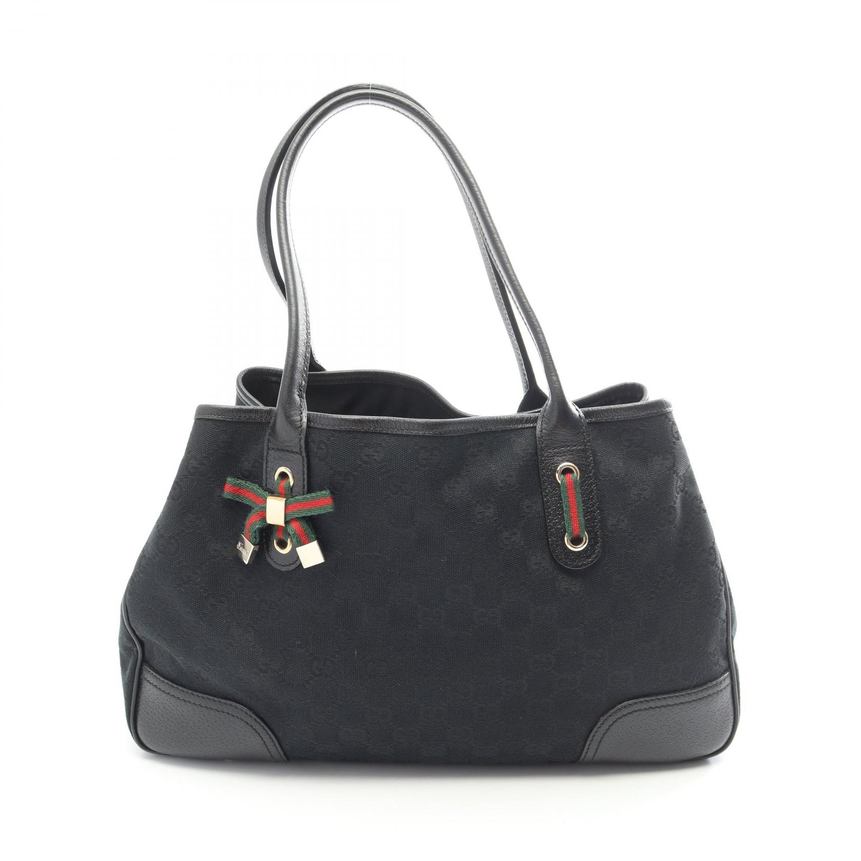 グッチ GUCCI プリンシー GGキャンバス トートバッグ バッグ キャンバス レザー レディース ブラック系 / マルチカラー 163805 【中古】