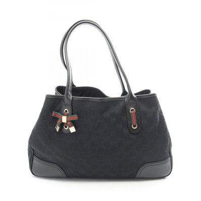 グッチ GUCCI プリンシー GGキャンバス トートバッグ バッグ キャンバス レザー レディース ブラック系 / マルチカラー 163805 【中古】