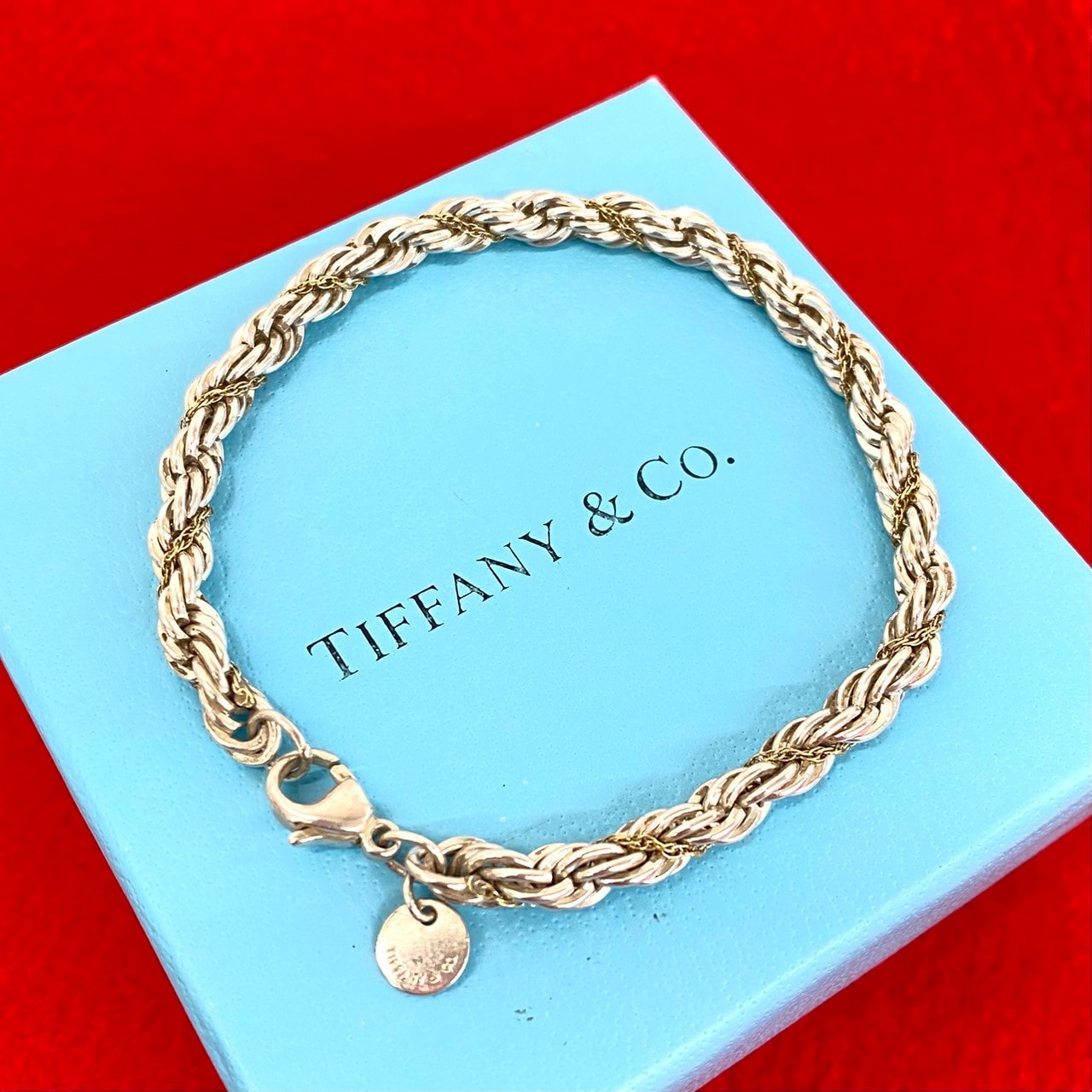 TIFFANY&Co. ティファニー ツイストロープ ブレスレット シルバー925 K18イエローゴールド ブレスレット シルバー
33226