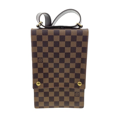 LOUIS VUITTON ルイ・ヴィトン ポートベロー ダミエ ショルダーバッグ N45271 ダミエキャンバス PVC ブラウン ユニセックス【中古】